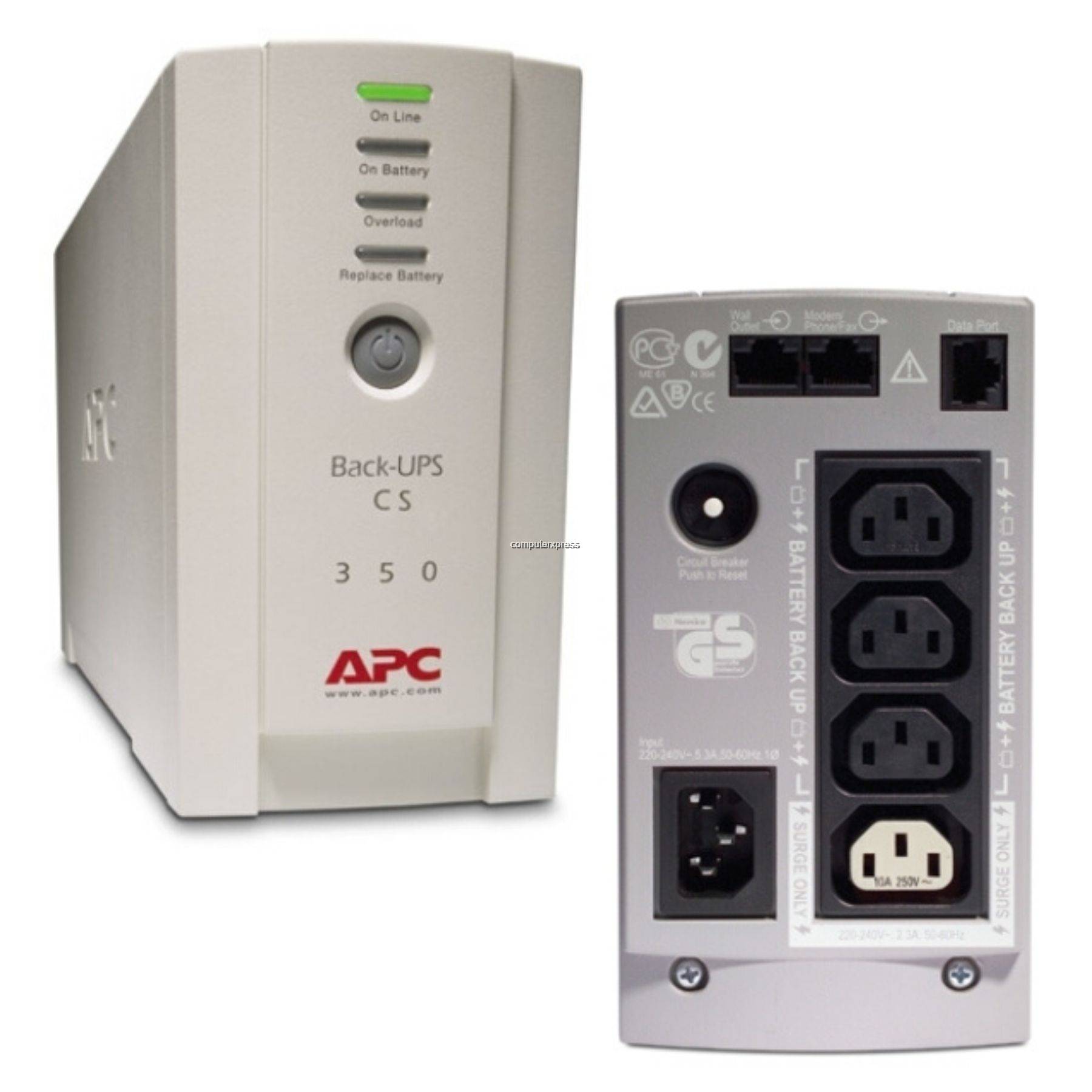 APC Back-UPS 350, 230V BK350EI - Beige